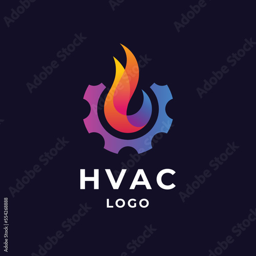 colorful fire and ice logo for HVAC and refrigeration