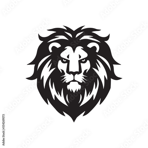 Fototapeta Naklejka Na Ścianę i Meble -  head lion mane part logo