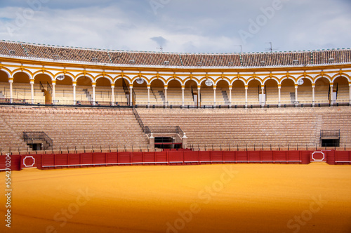 Plaza de Toros de la Maestranza, inside, at Sevilla photo