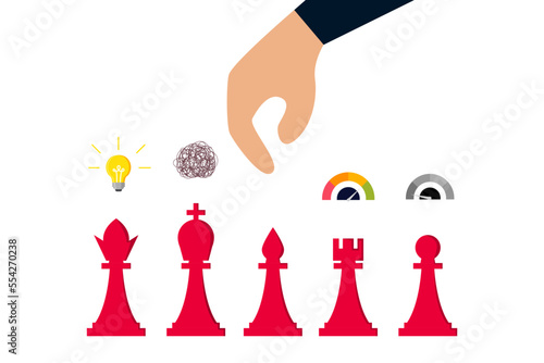 People management, manager hand managing wooden doll with emotional, exhausted, skillful, sick leave or conflicted.
