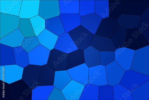 Geometry colored abstract background. Smooth transitions of iridescent colors. Colorful gradient. Blue dark backdrop. Colorful wallpaper, mockup for website, web for designers. Network concept