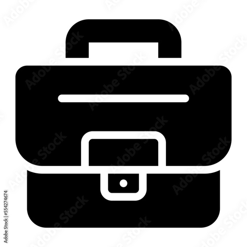 bag glyph icon