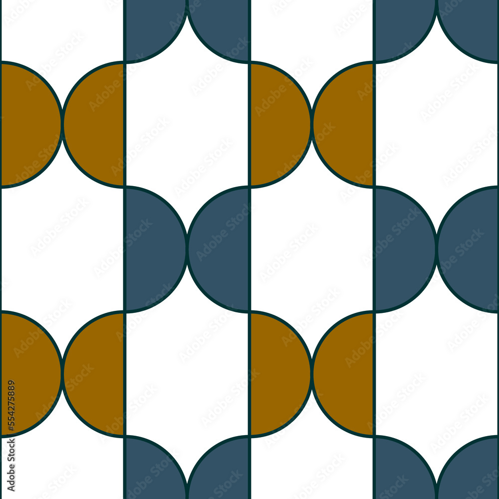 Seamless geometric pattern of halves, circle. Vector stock illustration eps10. Seamless geometric pattern of halves, circle. Vector stock illustration eps10.