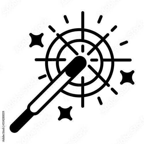 Beautifully designed sparkler icon on white background