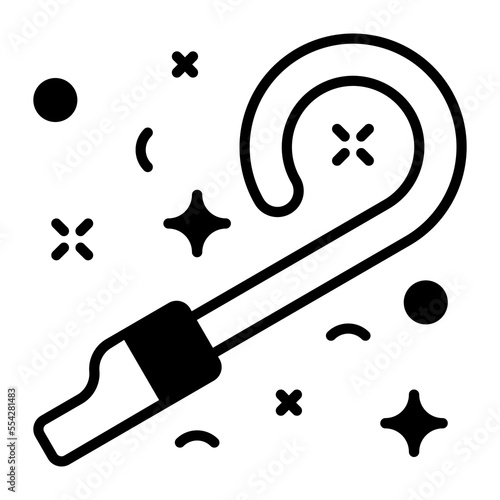 Party blower vector icon in modern and trendy style