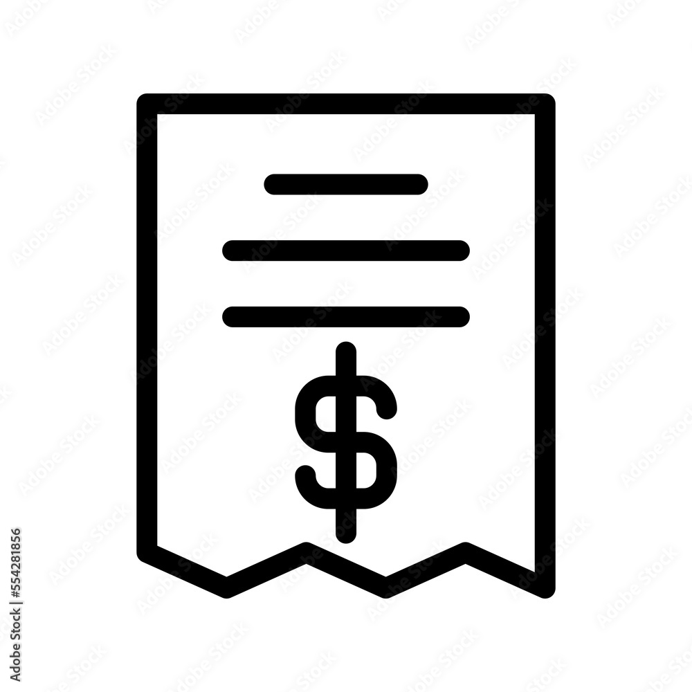 Illustration Vector Graphic of Bill icon Illustration Vector Graphic of Bill icon