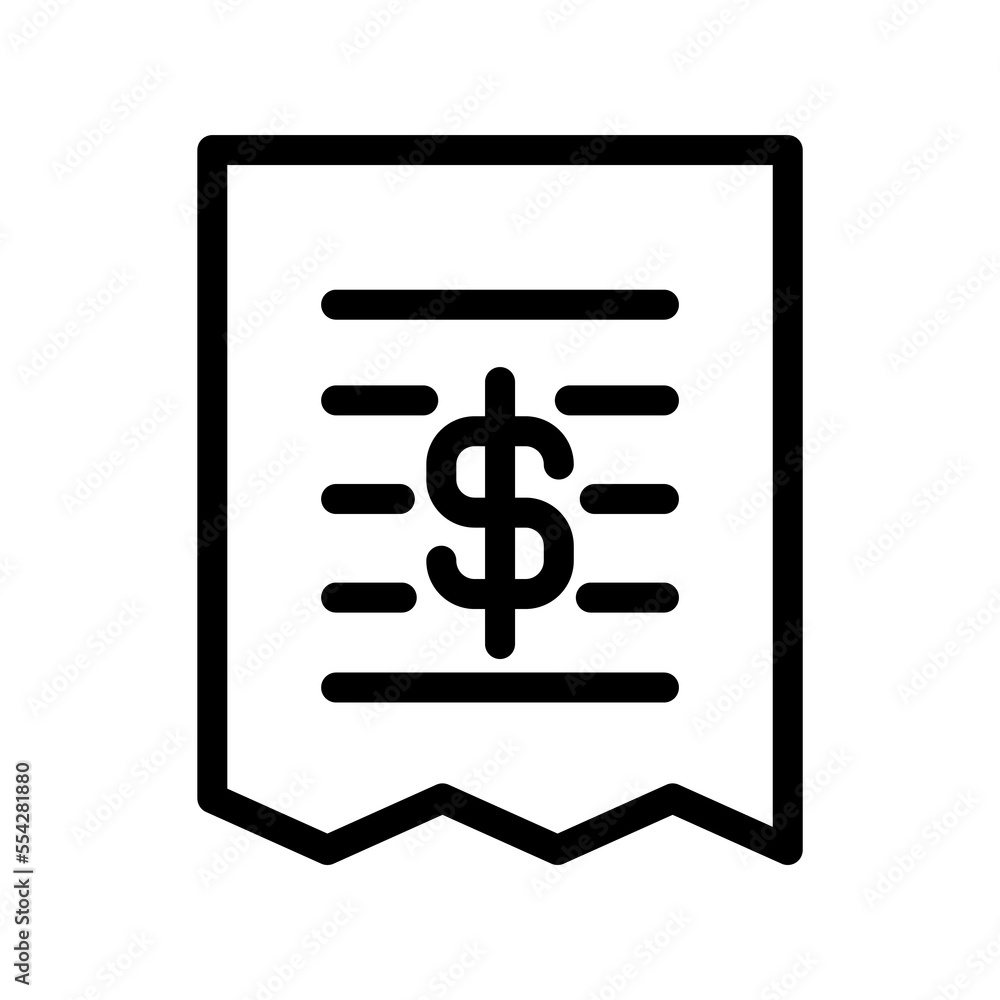 Illustration Vector Graphic of Bill icon Illustration Vector Graphic of Bill icon