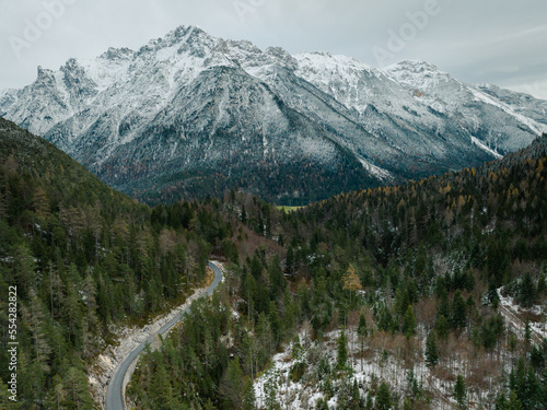 Geisterklamm Gorge in Leutasch, Austria, in Winter