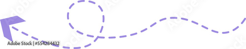 Dashed line arrow
