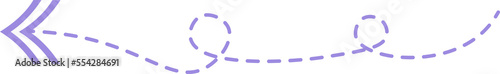 Dashed line arrow