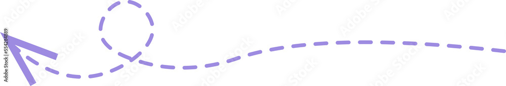 Dashed line arrow Dashed line arrow