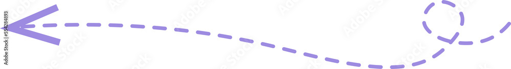 Dashed line arrow Dashed line arrow