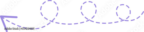 Dashed line arrow