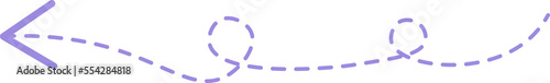 Dashed line arrow