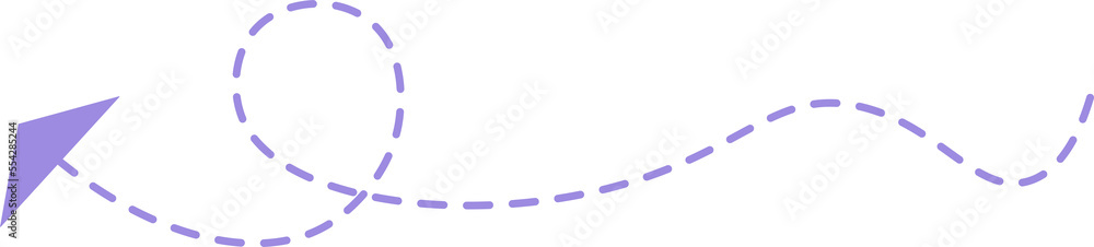 Dashed line arrow Dashed line arrow