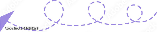 Dashed line arrow
