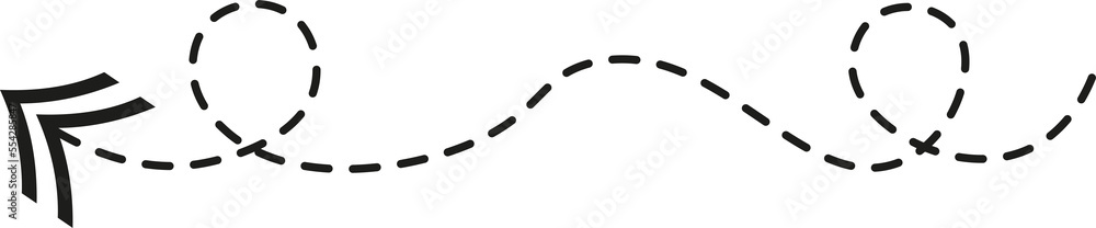 Dashed line arrow Dashed line arrow
