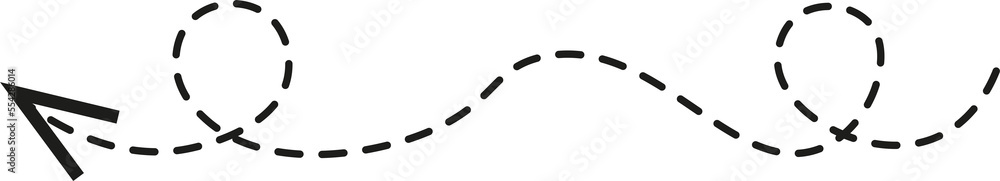 Dashed line arrow Dashed line arrow