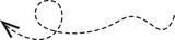 Dashed line arrow