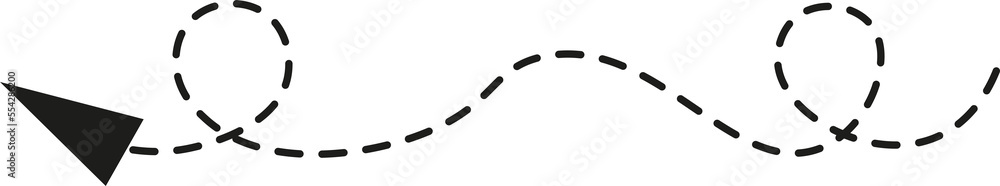 Dashed line arrow Dashed line arrow