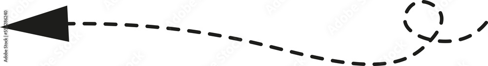 Dashed line arrow Dashed line arrow