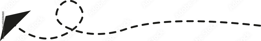Dashed line arrow Dashed line arrow