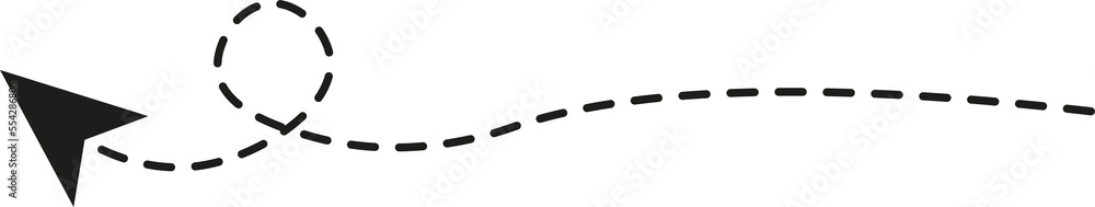 Dashed line arrow Dashed line arrow