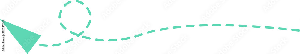 Dashed line arrow Dashed line arrow