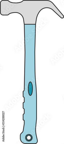 Working construction and locksmith tools: hammer