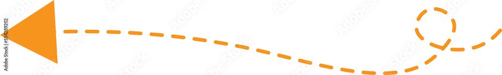 Dashed line arrow Dashed line arrow