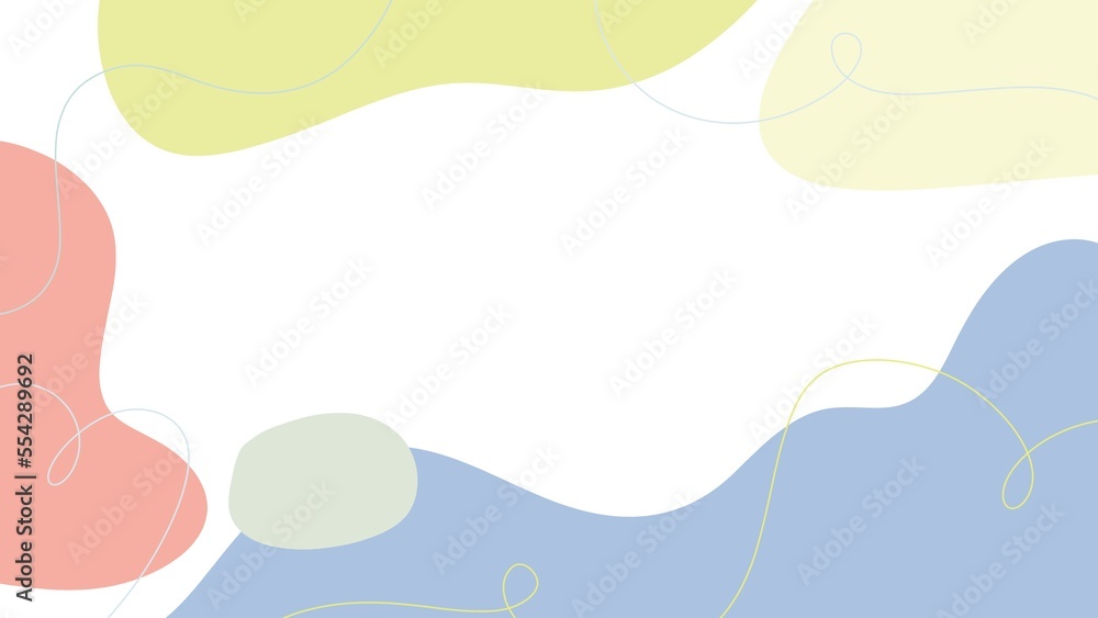 Abstract background minimalist style Hand drawn various shapes , illustrations