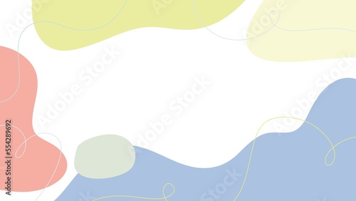 Abstract background minimalist style Hand drawn various shapes , illustrations