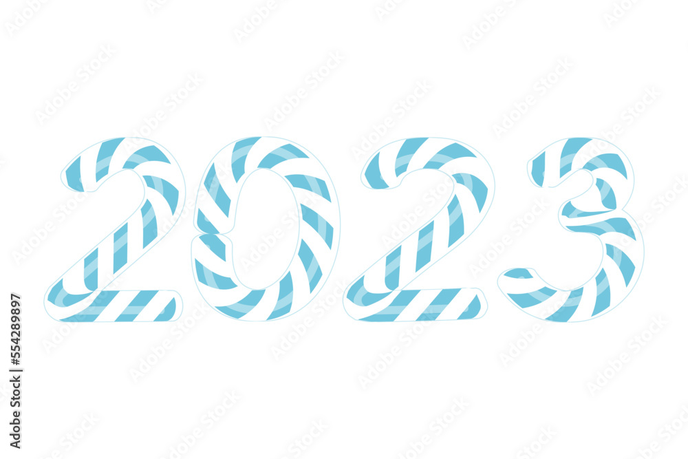 Obraz premium Happy New Year 2023 text design