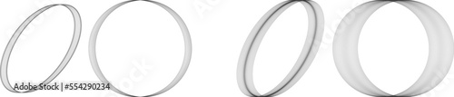Illustration with circles. Black and white vector. Circle pattern. Abstraction ring.