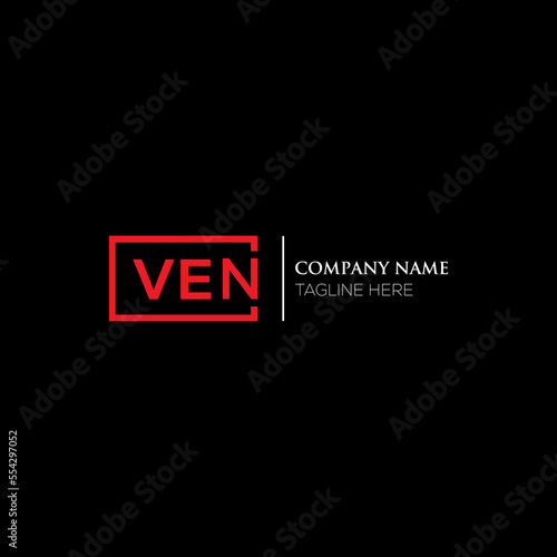 VEN letter logo design on black background. VEN creative initials letter logo concept. VEN letter design. VEN letter design on white background. VEN logo vector.
