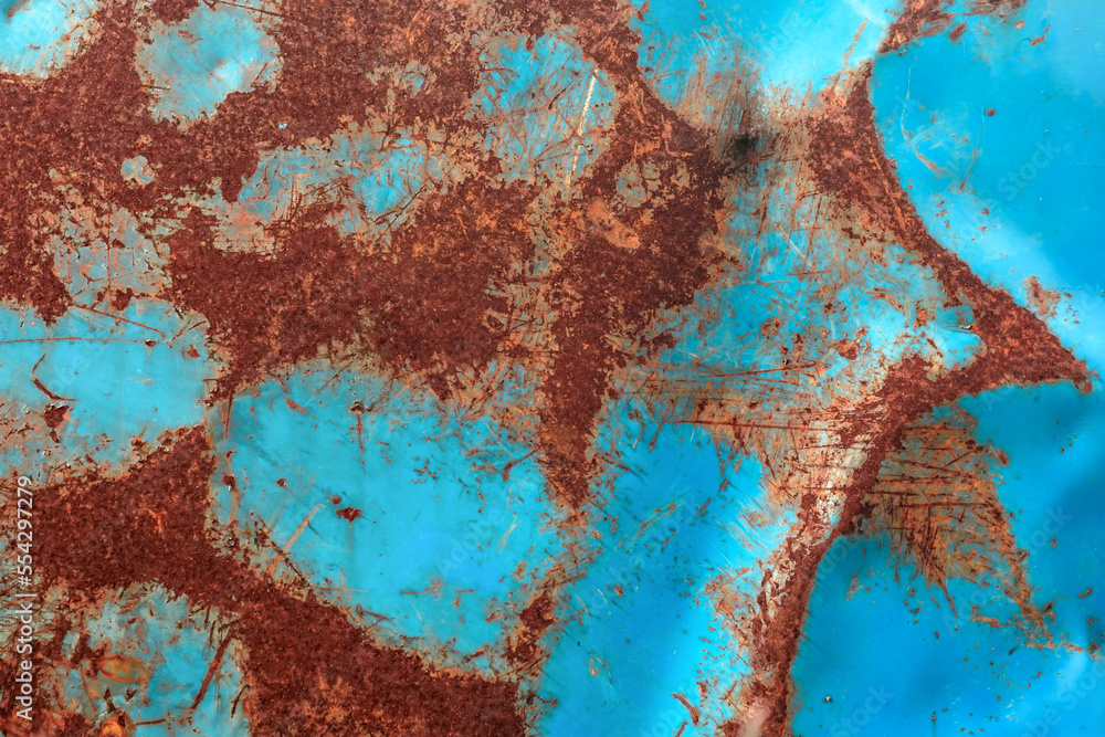 Rust of metals.Corrosive rust on old blue iron. Use as illustration for presentation. Rust of metals.Corrosive rust on old blue iron. Use as illustration for presentation.