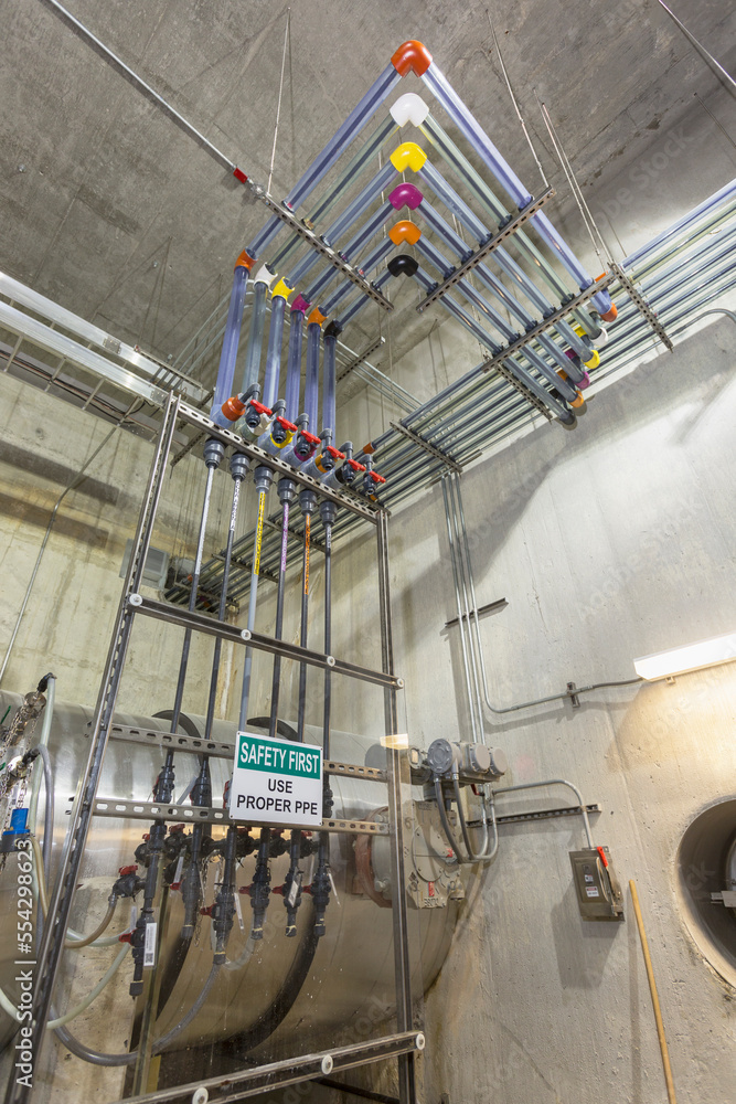 Water treatment plant chemical injection system Water treatment plant chemical injection system