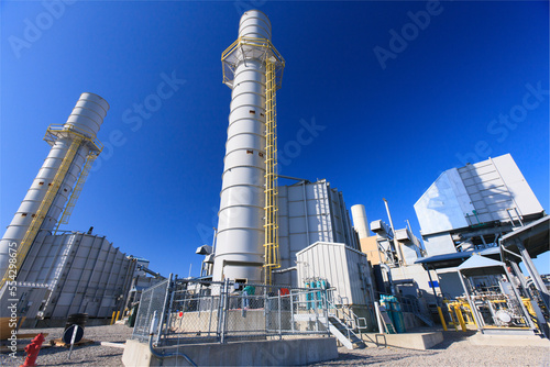 Gas turbine exhaust stack at an Electric cogeneration plant