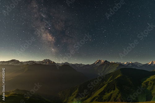 Milky Way in the mountains