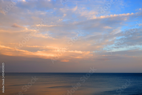 Sunrise colours at Polignano a Mare resort in Puglia, Italy, Europe 
