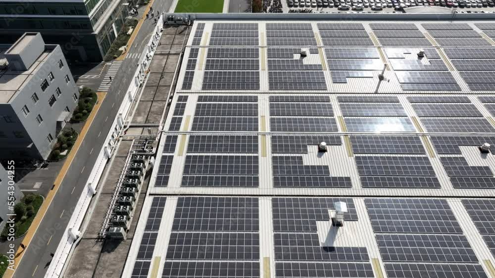 solar panels on factory rooftop solar panels on factory rooftop