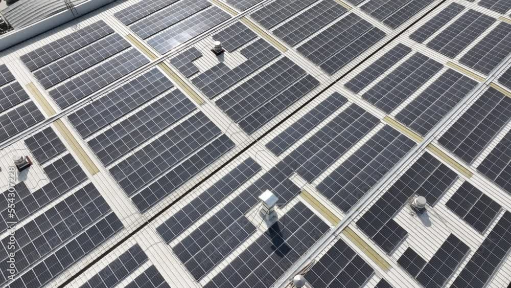 solar panles on factory rooftop solar panles on factory rooftop
