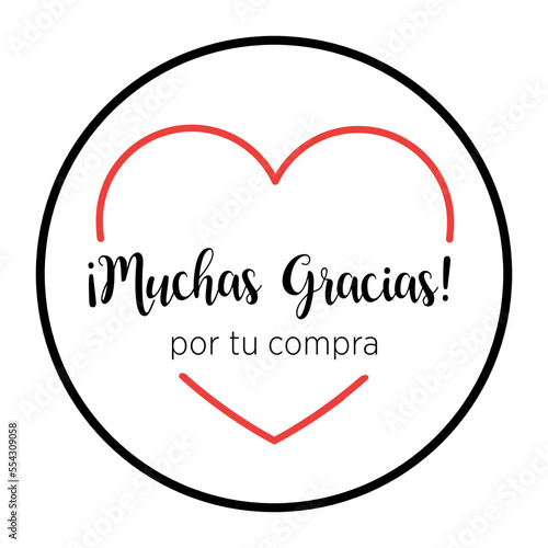 muchas gracias etiqueta