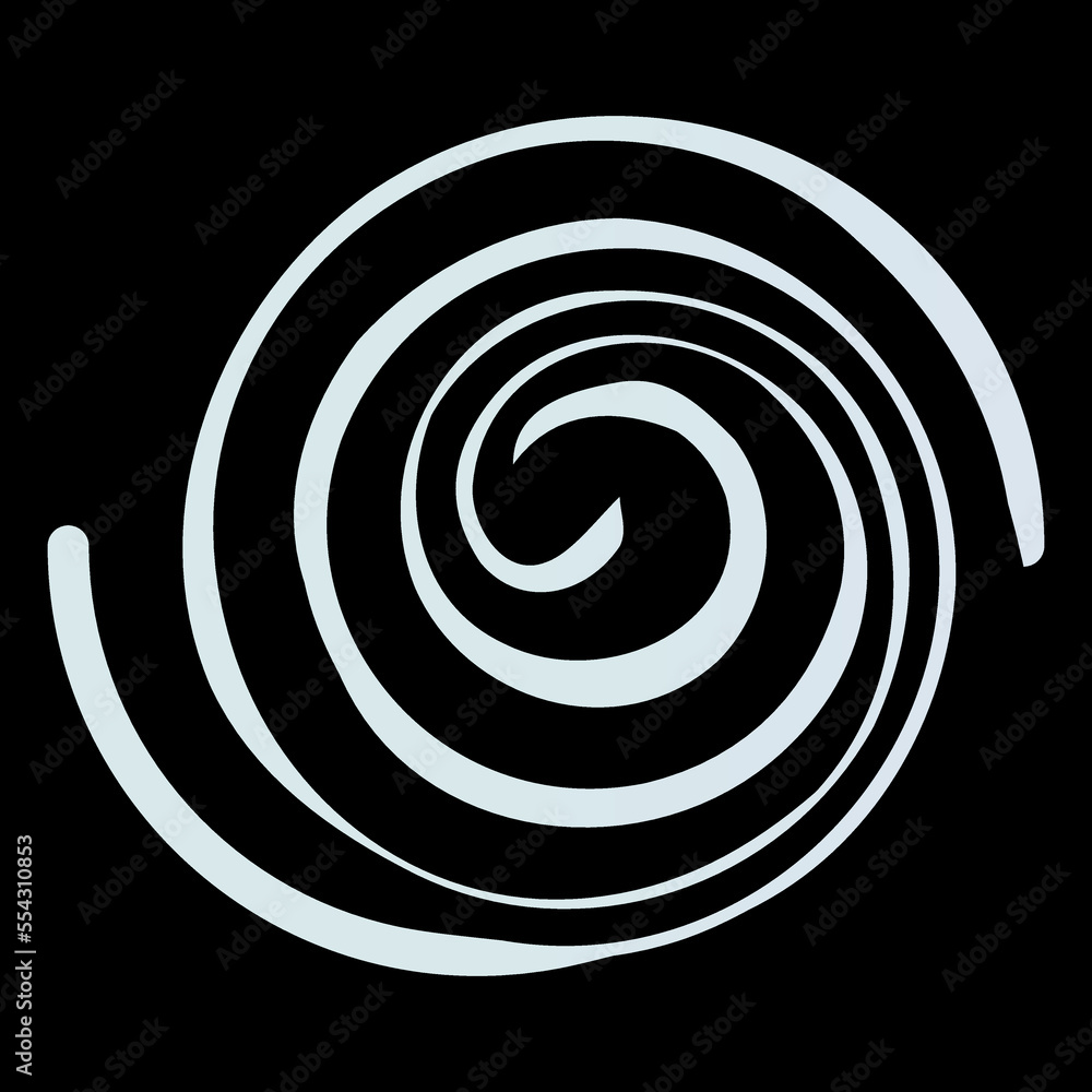 Naklejka premium Pastel gradient decorative spiral. Vector illustration.