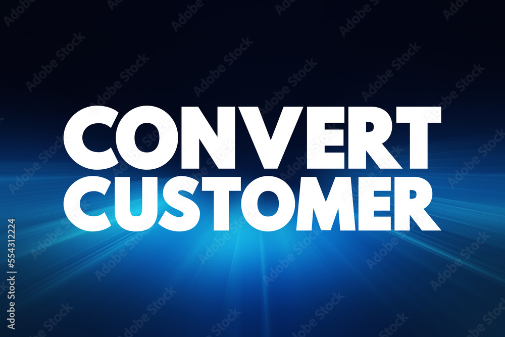 Convert Customer text quote, concept background