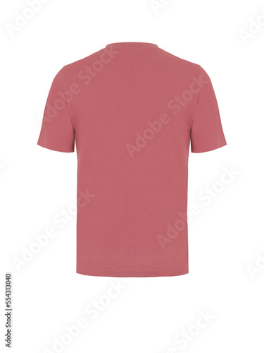 Realistic ghost mannequin photography unisex t shirt front and back mockup isolated on white background