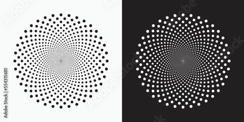 фотографія Halftone logo set