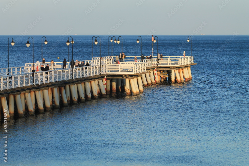 Pier in Orłowo In Gdynia Poland
