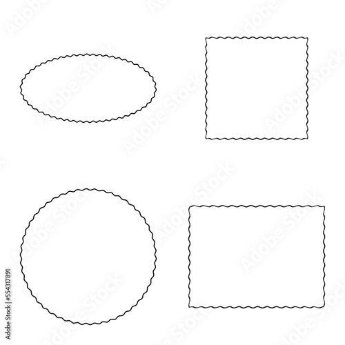 cornici riquadri sottili linee ondulate zigrinate arricciate ingranaggi