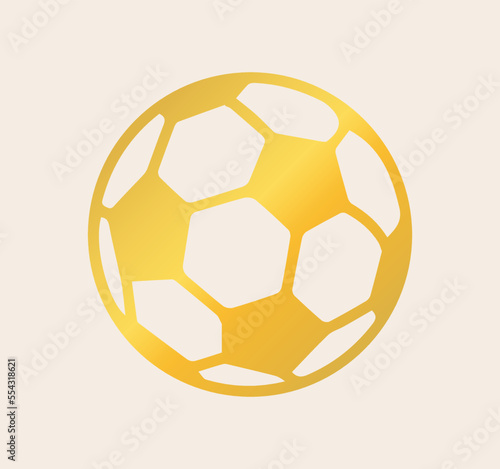 Football, championship. Sport vector illustration design. Golden ball.